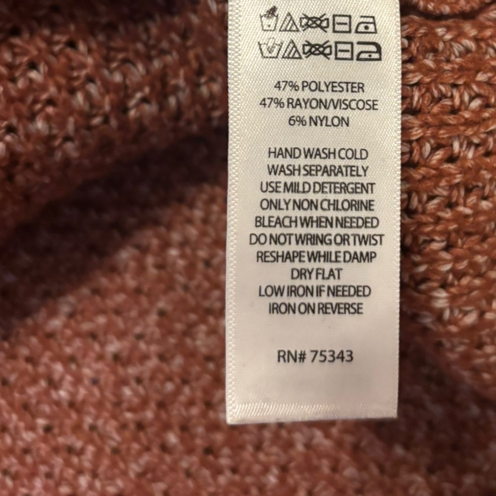 Cynthia Rowley Metallic Waffle Knit Hoodie Sweater | M - Picture 10 of 13